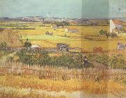 Vincent Van Gogh Havest at La Crau,wtih Mountmajour in the Background (nn04) Spain oil painting reproduction